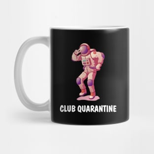 Astronaut or spacemen character wearing space suit showing gesture of victory Mug